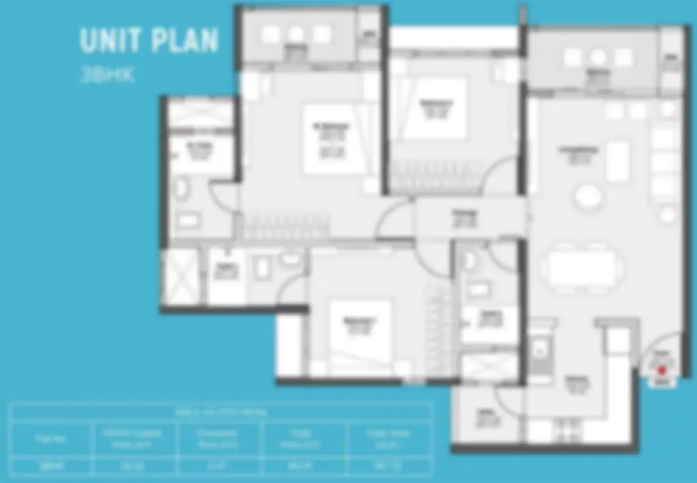 3 BHK Floor Plan